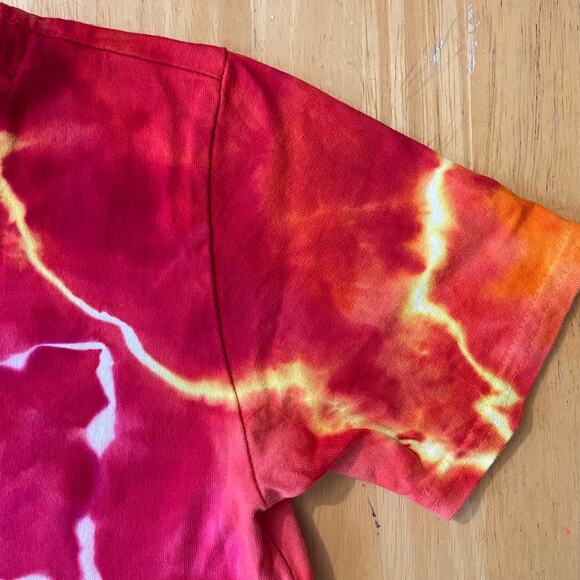 Girls Ice Dyed Sundress - Tie Dye A-line Dress - Handmade (Kid's Size 10) - Picture 6 of 11